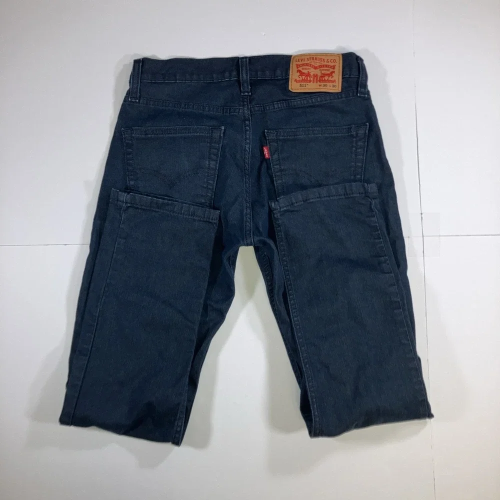 Levi's 511 Jeans Mens 30x30 Dark Blue Slim Fit Stretch Denim Pants